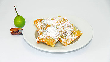 Krapfen met vulling van gedroogde peren