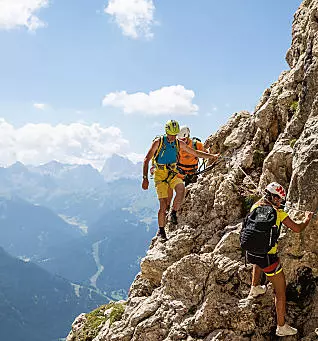 Klettersteigen in de Dolomieten in Zuid-Tirol