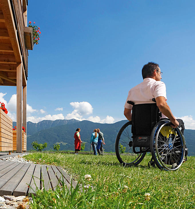 Vakantie op een rolstoeltoegankelijke boerderij in Zuid-Tirol