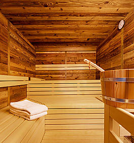 Sauna op de boerderij in Zuid-Tirol