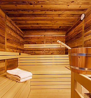 Sauna op de boerderij in Zuid-Tirol