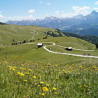 Uitgestrekte alpenweiden en bergketens (© VVV San Vigilio-San Martin)