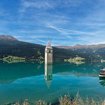 Reschensee: Stille getuige in het water