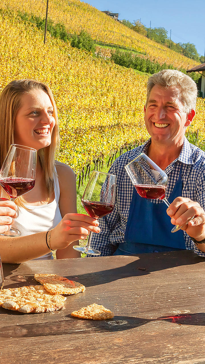 Vakantie op een wijnboerderij in Zuid-Tirol