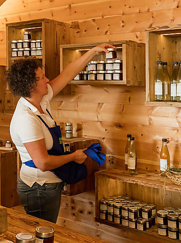 Producthoek en boerderijwinkel