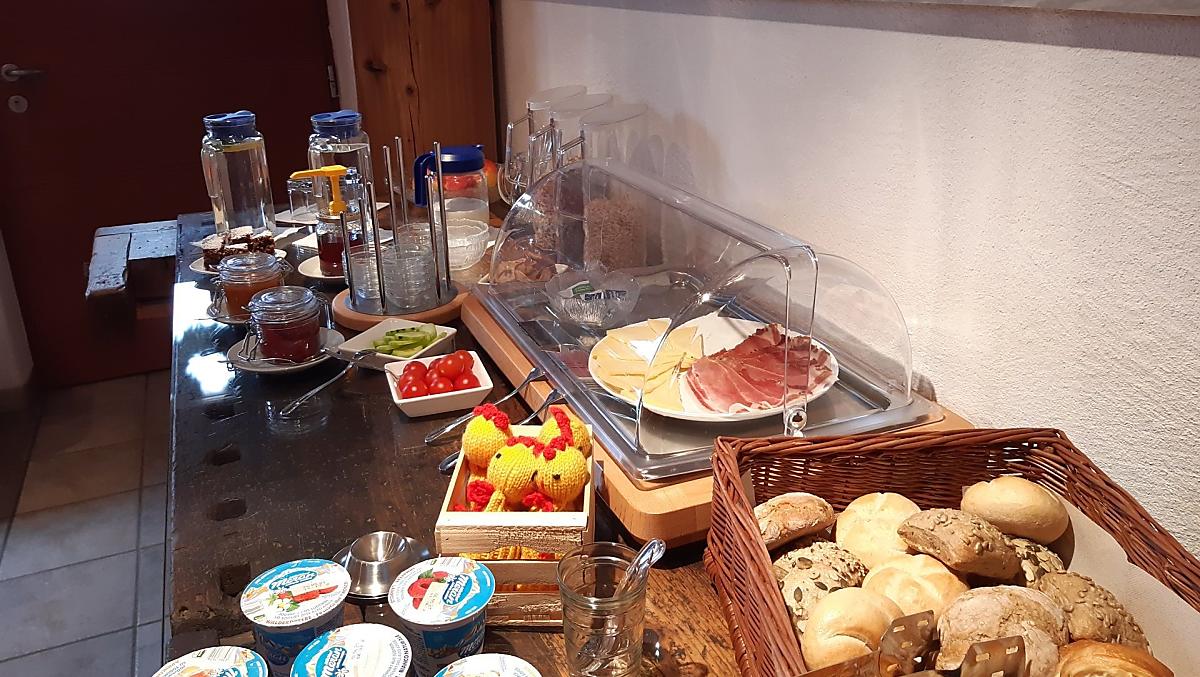 Ontbijt met producten van de boerderij