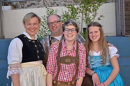 Ulrike, Joachim, Patty en Natalie