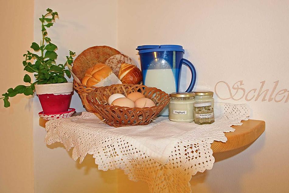 Producten van de boerderij voor uw ontbijttafel