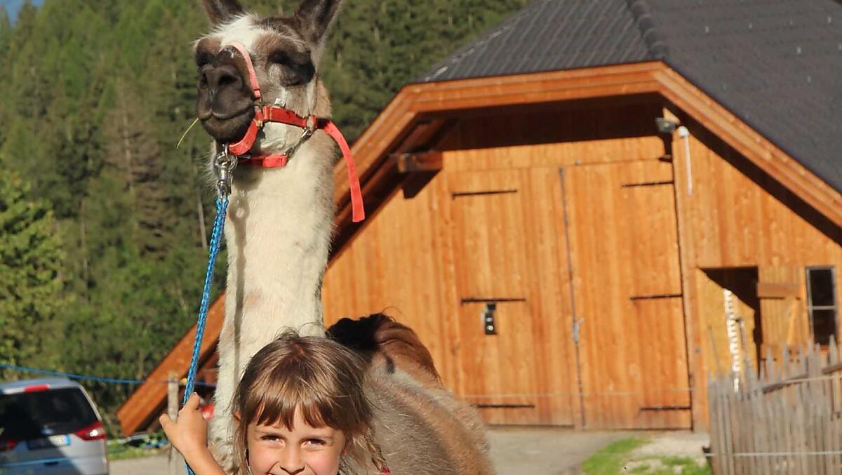 Lamaparcours met kinderen