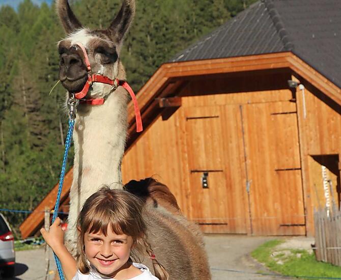 Lamaparcours met kinderen