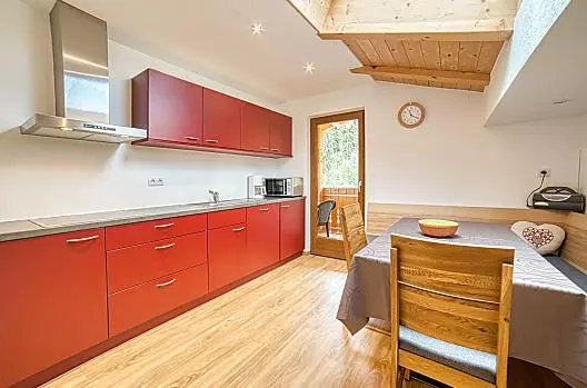 Woonkeuken van vakantiewoning Sonnenblume