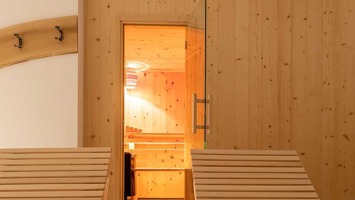 Blik in de sauna.