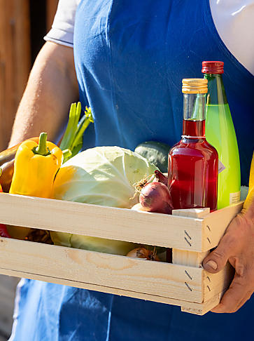 Ingrediënten van boerderijen in Zuid-Tirol