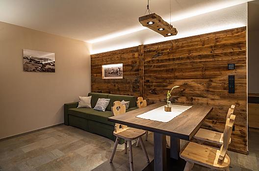 Woonruimte in het vakantieappartement Bergblume
