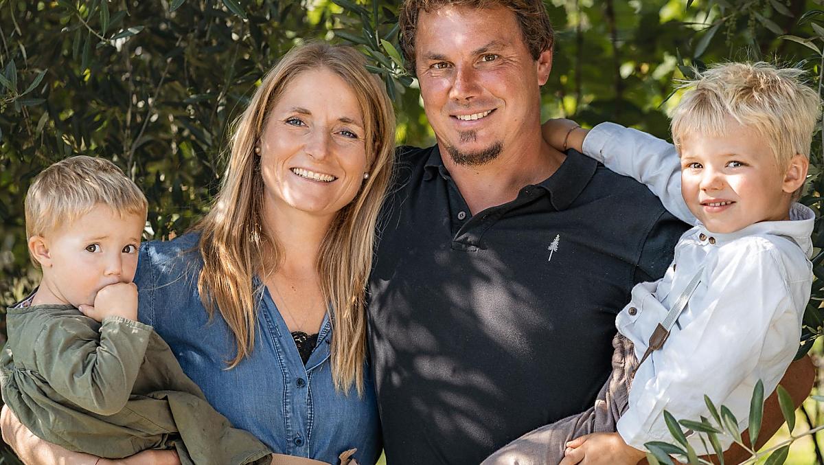 Familiefoto: Maria en Lukas met Julia en Johannes