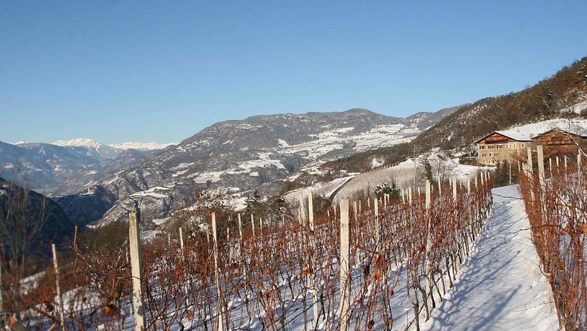 Winteruitzicht over het dal