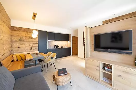 Woonkeuken van het vakantieappartement Prunar