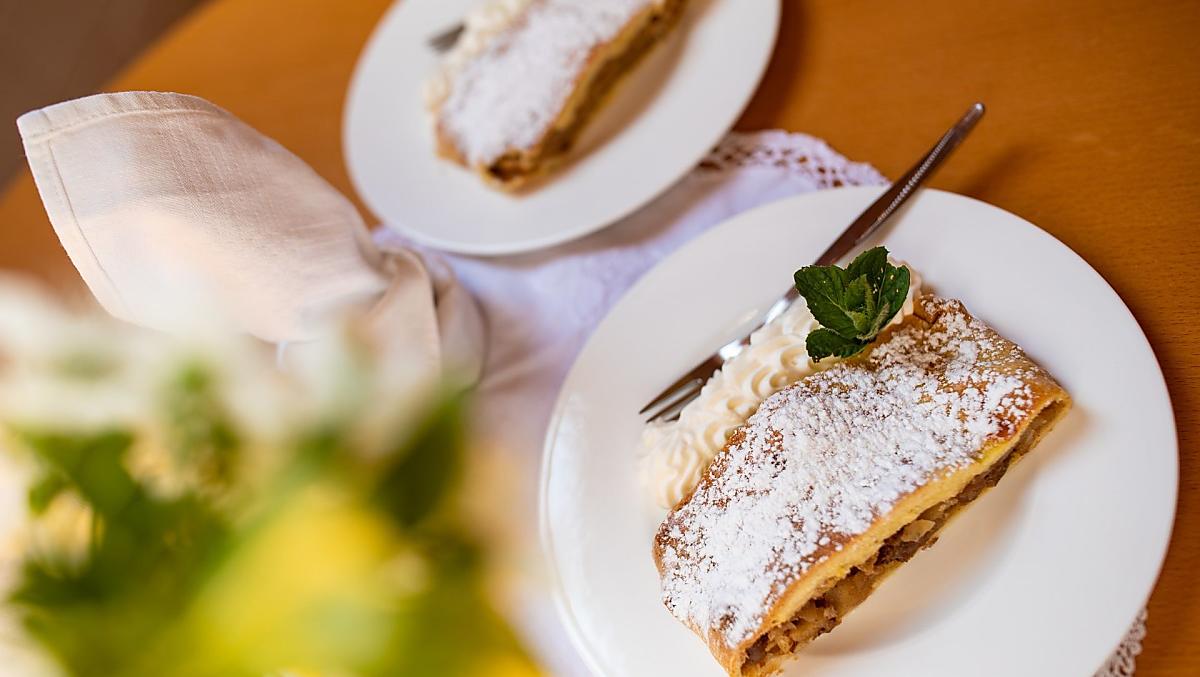 Zelfgemaakte apfelstrudel van Annelore