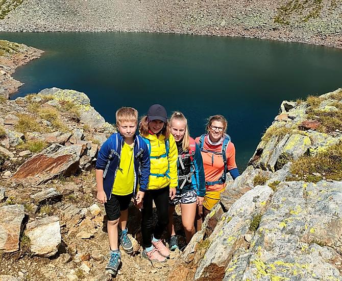 Gezamenlijke bergwandeling naar de Kofelrastersee