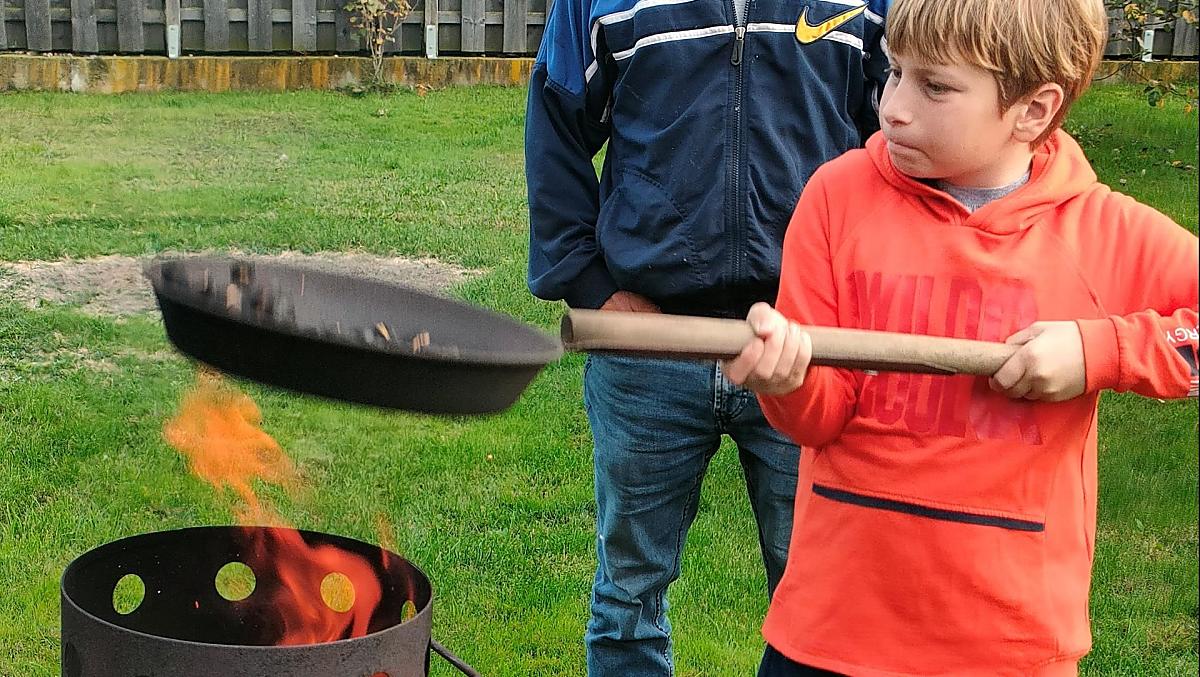 Kastanjes roosteren