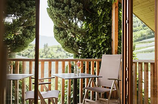 Zithoek op het balkon