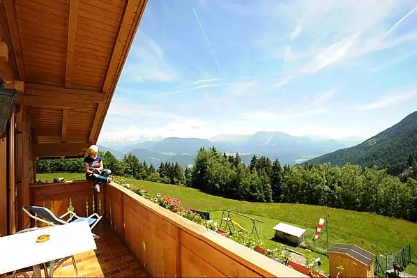Sicht auf die Dolomiten