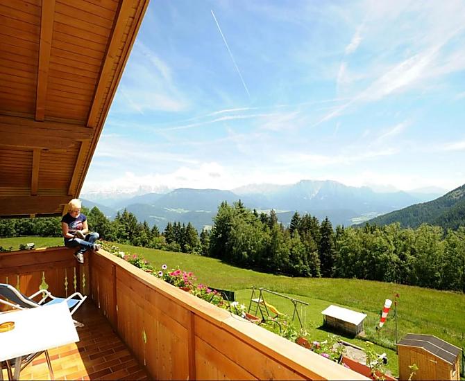 Sicht auf die Dolomiten
