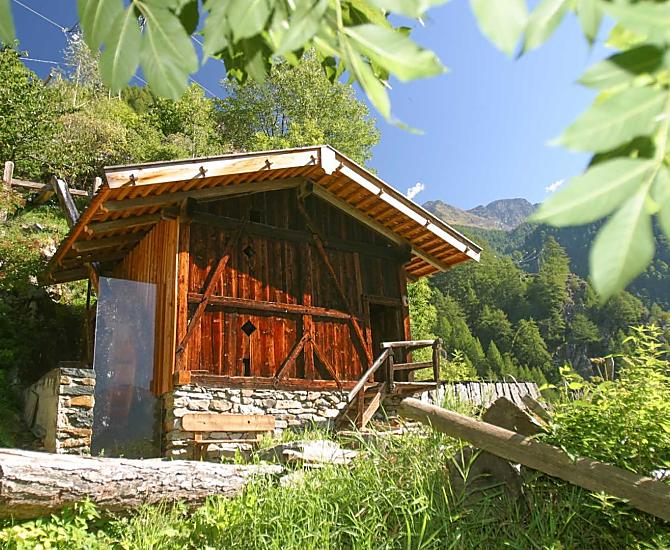 Door waterrad aangedreven graanmolen