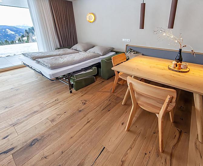 Schlafcouch im Wohnzimmer 