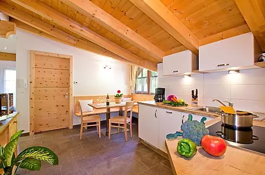 Woonkeuken van het appartement Ritten