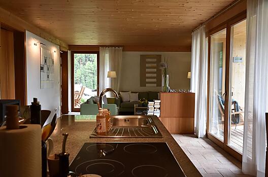 Woonruimte in het vakantieappartement Strohhaus