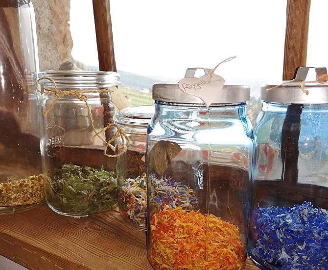 Een rijke kruidenvariatie uit de boerenhof-tuin, aromatisch en afwisselend op uw ontbijttafel.