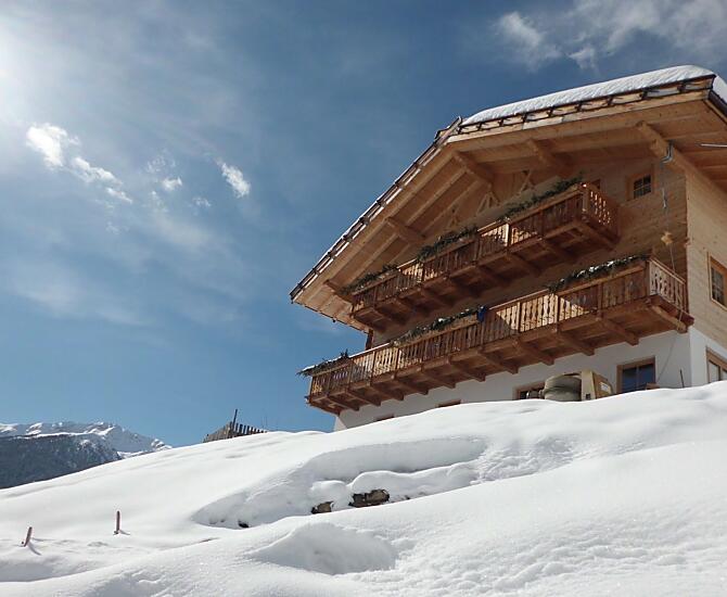 Ons huis in de winter